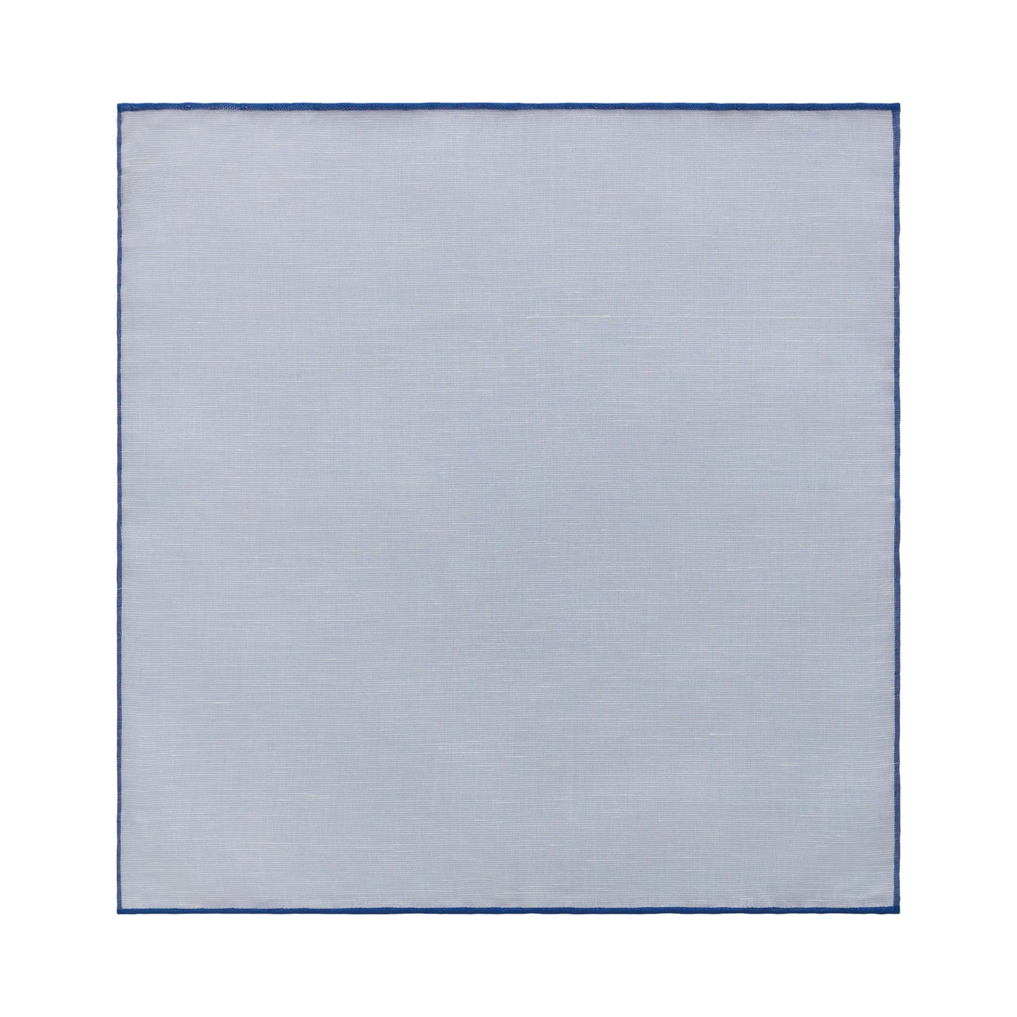 Cotton and Linen-Blend Pocket Square in Light Blue