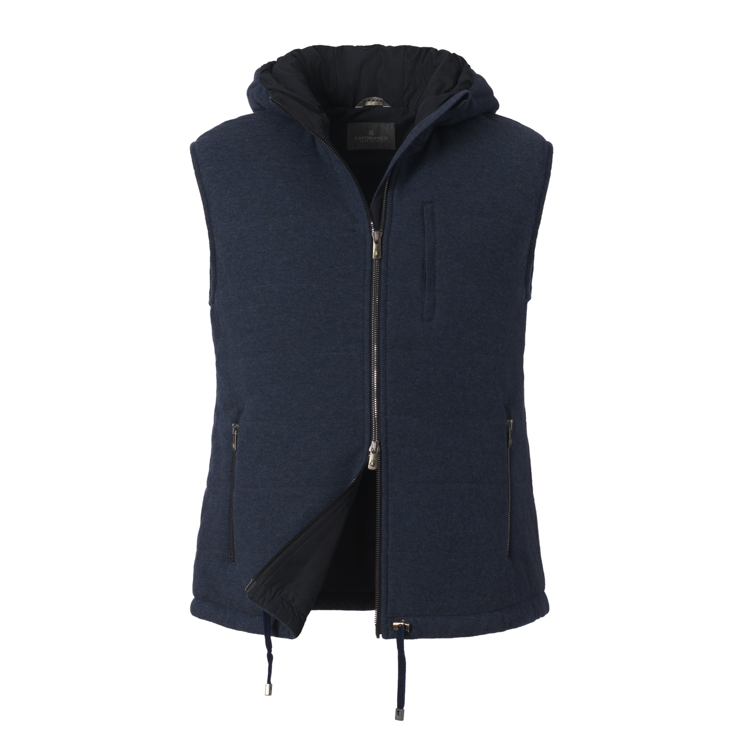 Cotton and Cashmere-Blend Hooded Vest