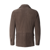 Mandelli Suede Jacket in Taupe - SARTALE