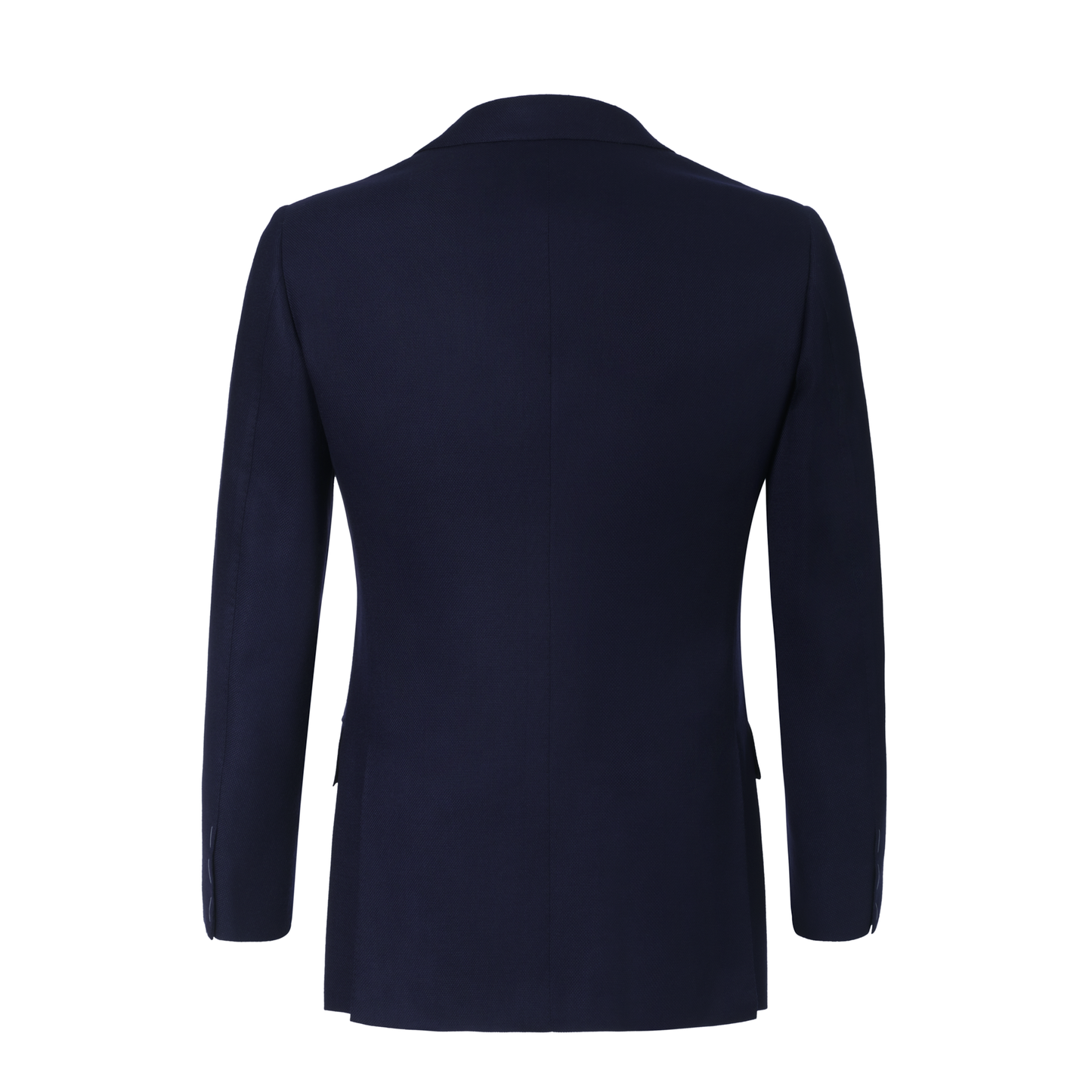 Single-Breasted Wool Club Jacket in Navy Blue