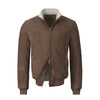Suede Leather Bomber Jacket
