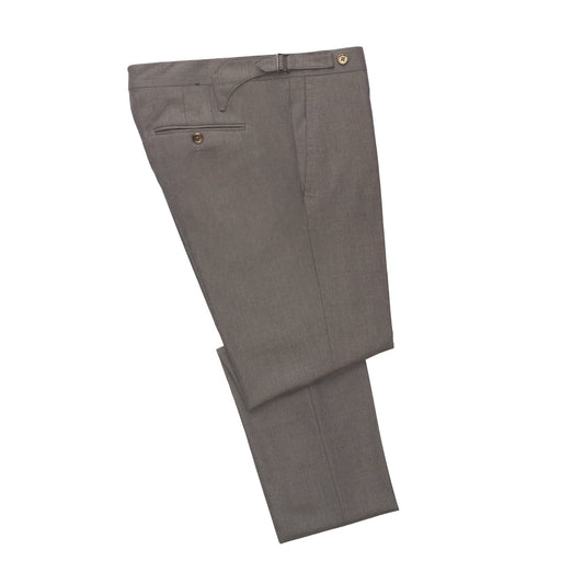 Marco Pescarolo Slim-Fit Virgin Wool Trousers with Buckle Waist Adjusters - SARTALE