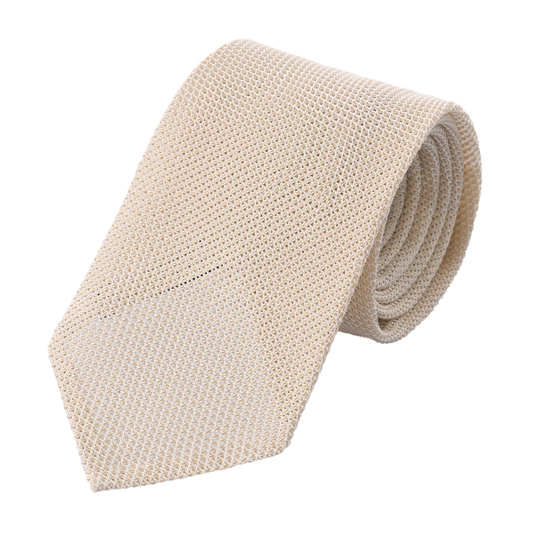 Grenadine Silk Cream Tie