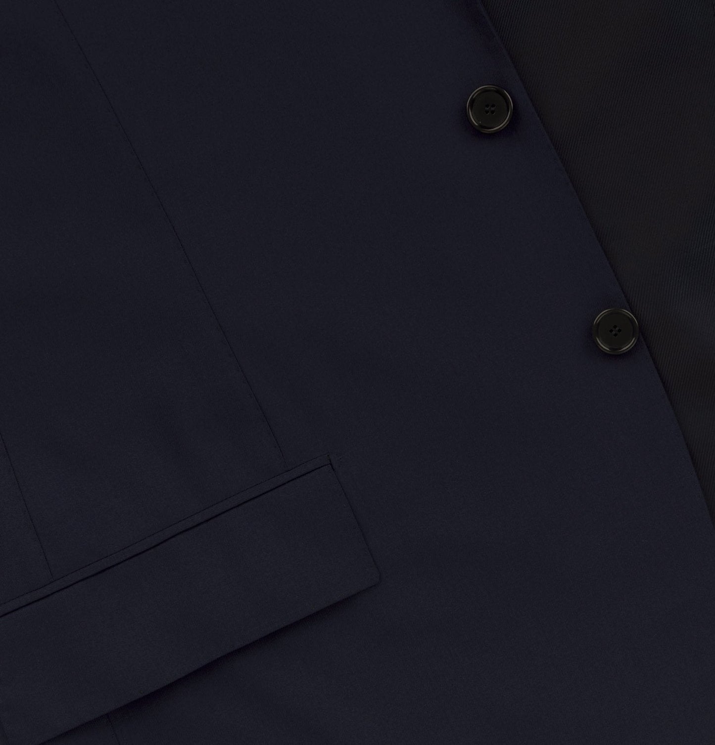Single-Breasted Classic Wool Suit in Dark Blue Cesare Attolini - Sartale