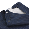 Cesare Attolini Single-Breasted Striped Wool Suit in Dark Blue - SARTALE