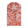 Flower Casual Bart Shirt Red Flowers Pattern