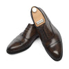 "Filosofo" Five-Eyelet Oxford with Folded-Edge Cap Toe Detail in Grigio Cioccalato