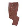 Marco Pescarolo Slim-Fit Bamboo, Silk-Blend Trousers in Brick Red - SARTALE