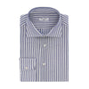 Cesare Attolini Tailored-Fit Cotton and Linen-Blend Striped Shirt in Blue - SARTALE