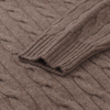 Cruciani Turtleneck Wool and Cashmere-Blend Sweater in Brown - SARTALE