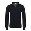 Cashmere Sweater Polo Shirt in Dark Blue