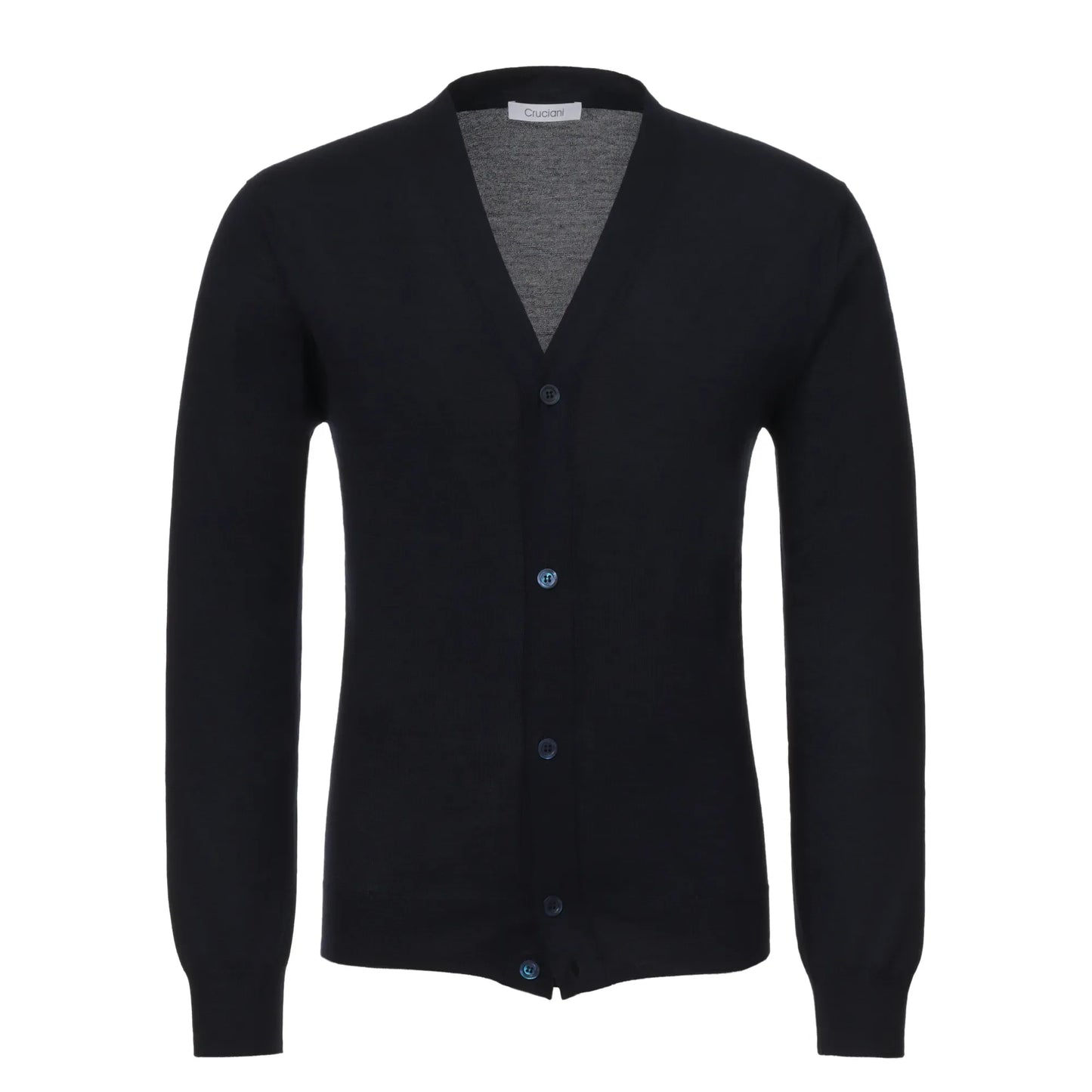 Cashmere Blend Cardigan in Dark Blue