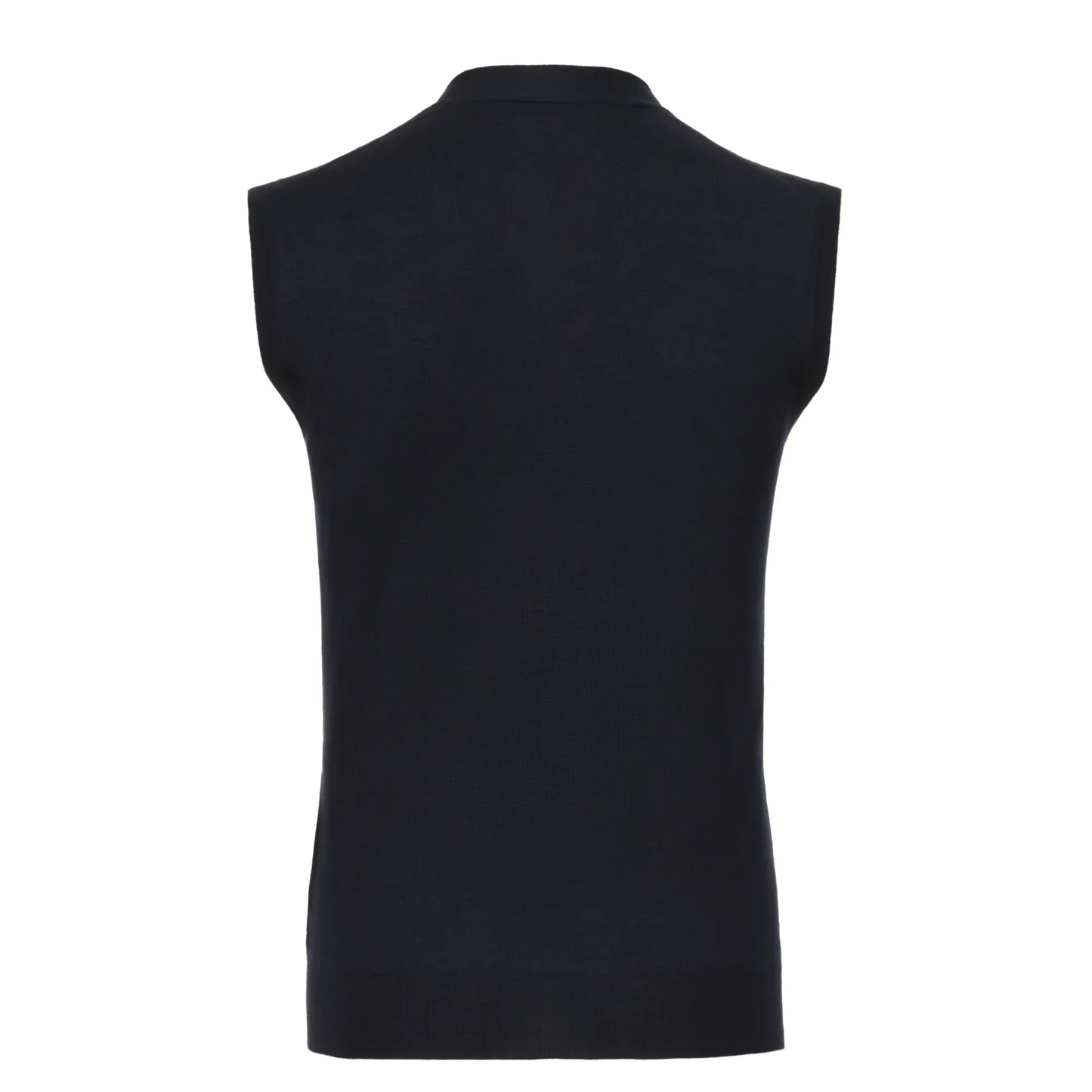 Cashmere Blend Sleeveless Gilet in Dark Blue