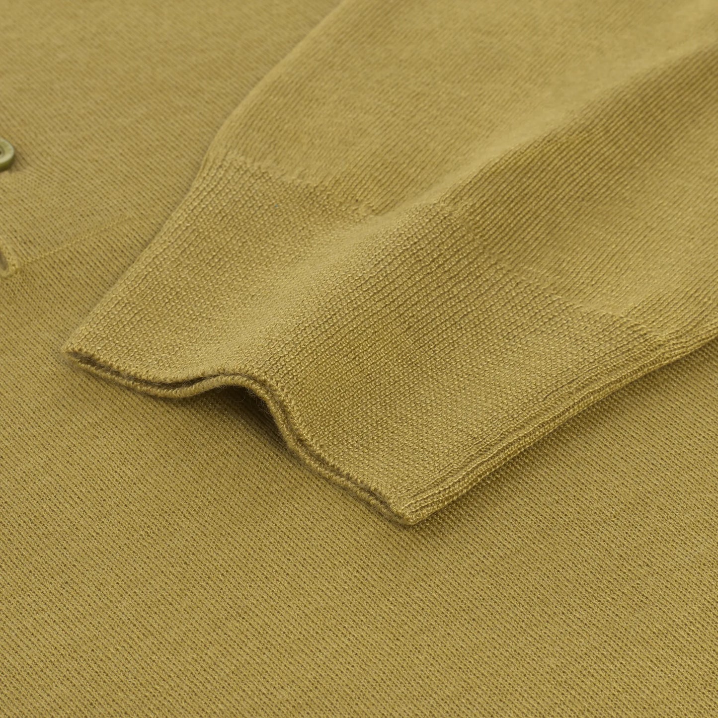 Cashmere Blend Polo Shirt in Corn Yellow