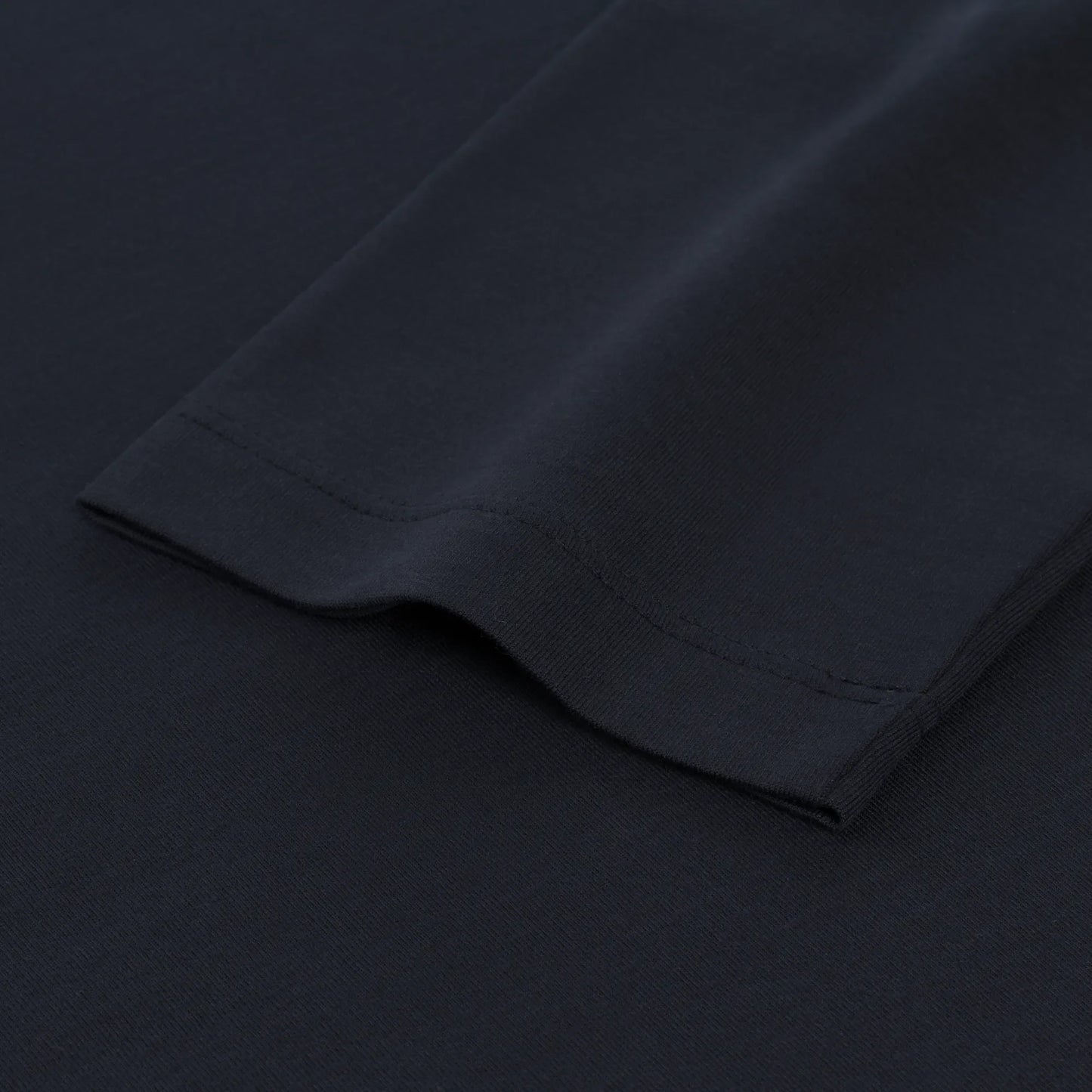 Crewneck Cotton Long Sleeve in Dark Blue