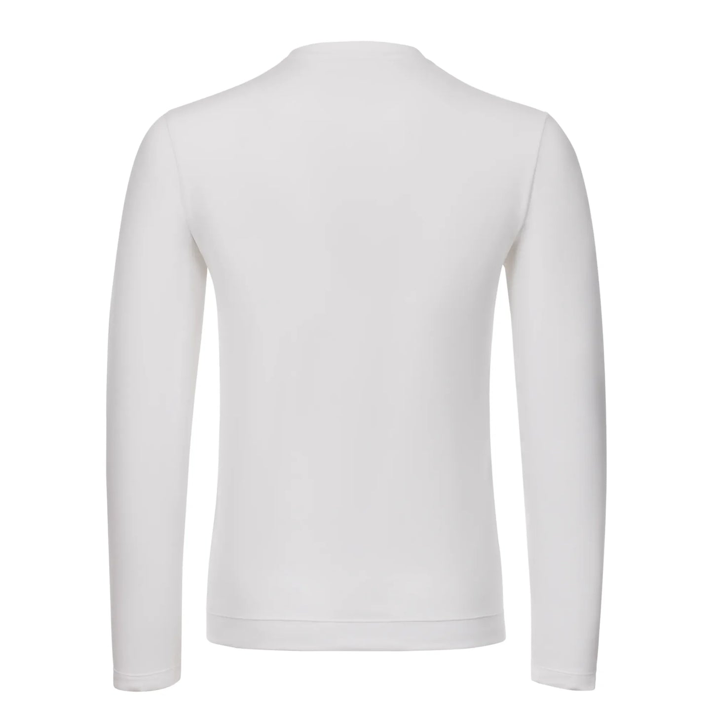 Crewneck Cotton Long Sleeve in White