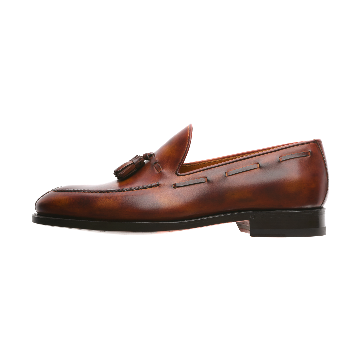 Bontoni "Conte Max" Classic Tassel Loafer with a Hand-Stitched Apron - SARTALE
