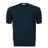 Crew-Neck Cotton T-Shirt in Green Cruciani - Sartale