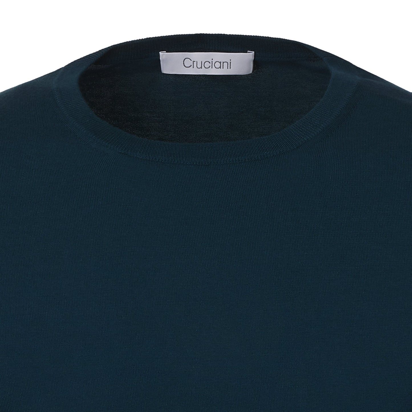 Crew-Neck Cotton T-Shirt in Green