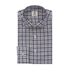 Luigi Borrelli Checked Cotton Shirt in White and Blue - SARTALE