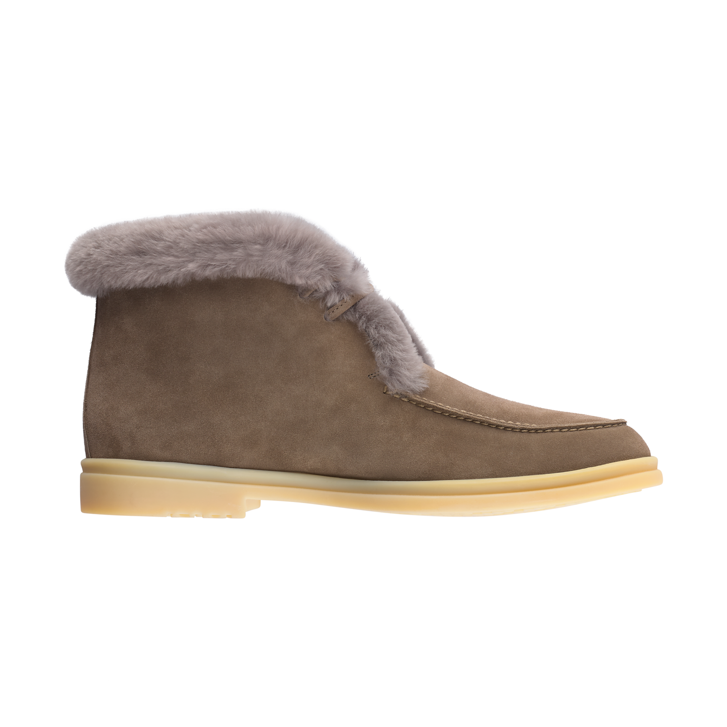 Walk and Walk Suede Ankle Boot in Taupe