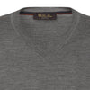 V-Neck Cashmere Sweater in Grey