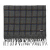 Loro Piana Fringed Checked Cashmere Scarf in Grey - SARTALE