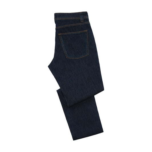 Loro Piana Slim-Fit Stretch-Cotton Jeans in Dark Blue - SARTALE