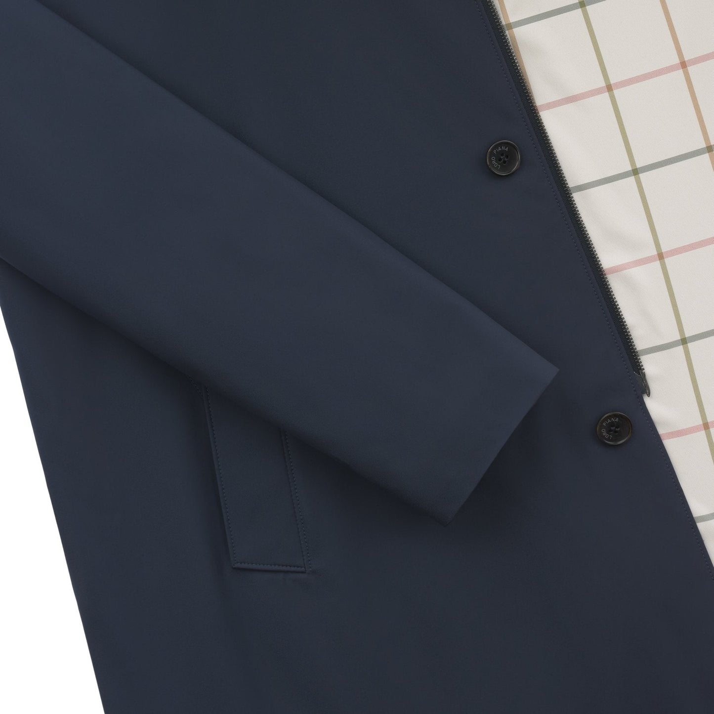 Loro Piana Sebring Storm System Coat in Dark Blue - SARTALE