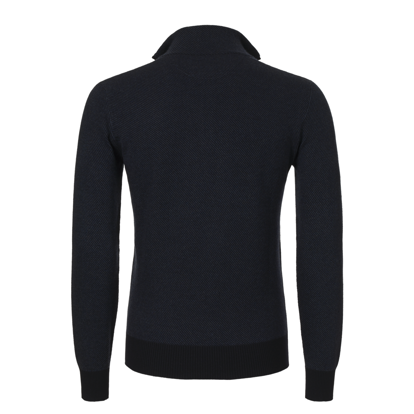 Half-Zip Cashmere Sweater in Dark Blue