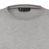 Crew-Neck Stretch-Cotton T-Shirt in White Grey Mottled
