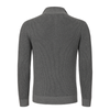 Ribbed Knitted Cashmere Sweater in Grey