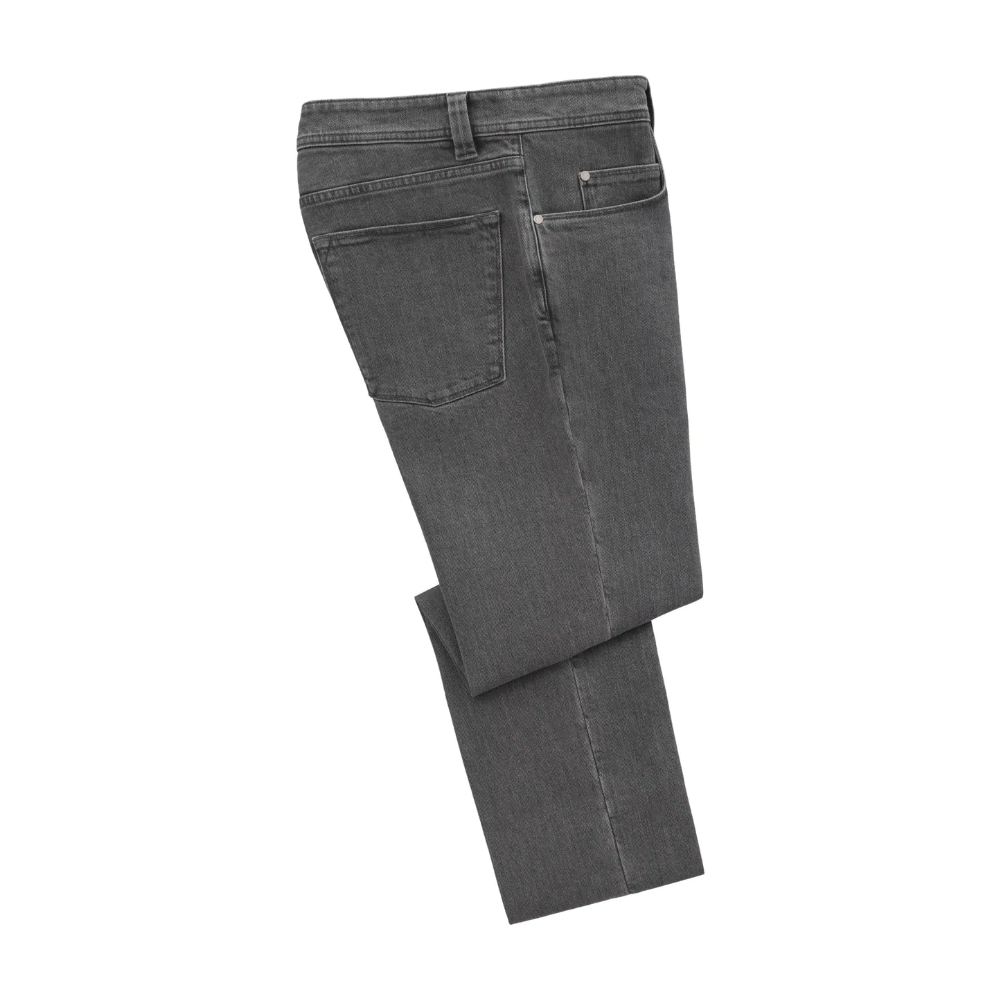 Slim-Fit Stretch-Cotton Jeans in Grey