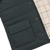 Quilted Voyager Strom Jacket in Petrol Blue