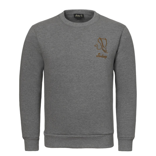 Unisex Crew-Neck Sweatshirt in Grey
