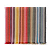 Fringed Multicolor Striped Cashmere Scarf