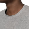Wendbares Langarm-T-Shirt aus Schurwolle und Baumwolle in Dunkelgrau