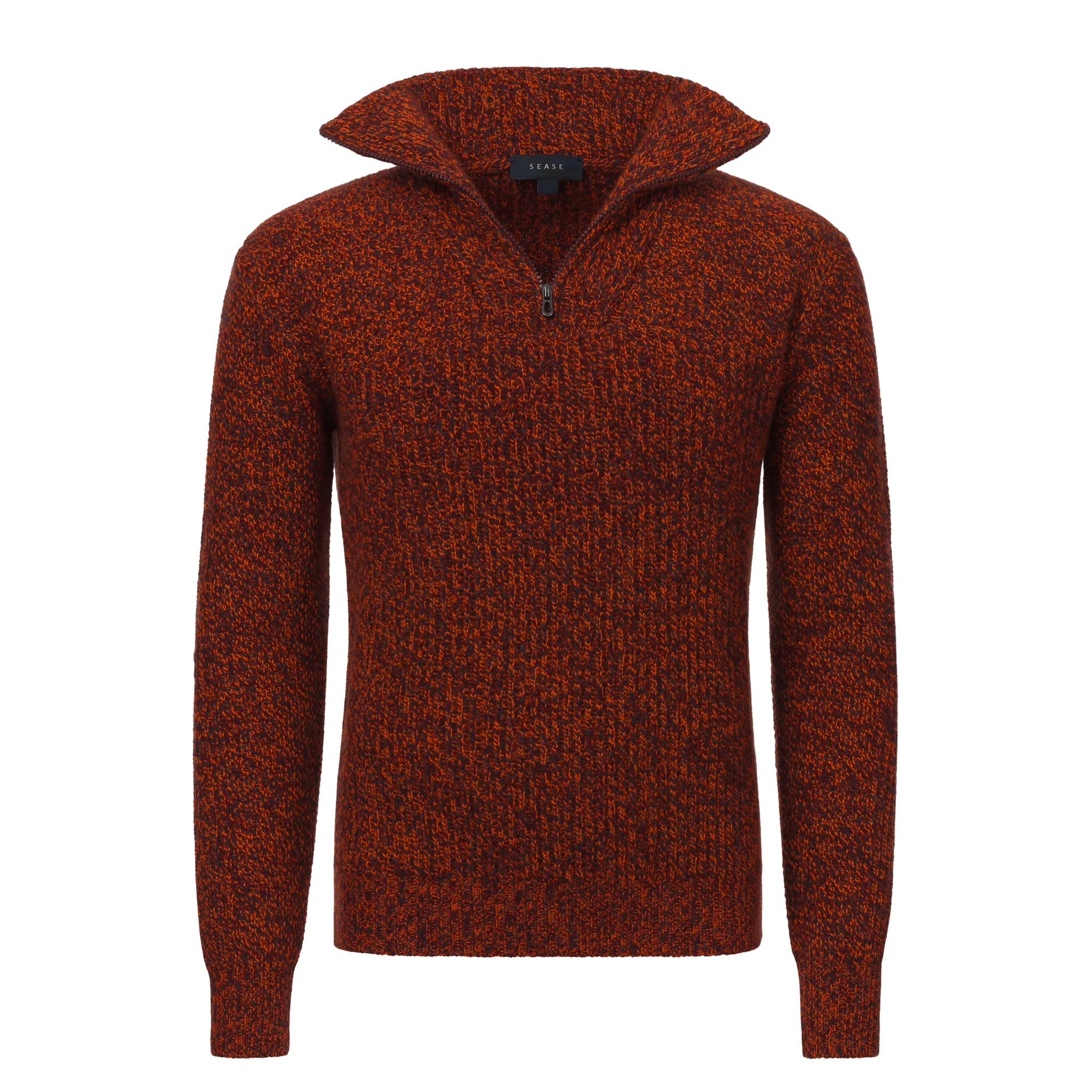 Schooner Corsehair Half Zip Rockmelon Sweater