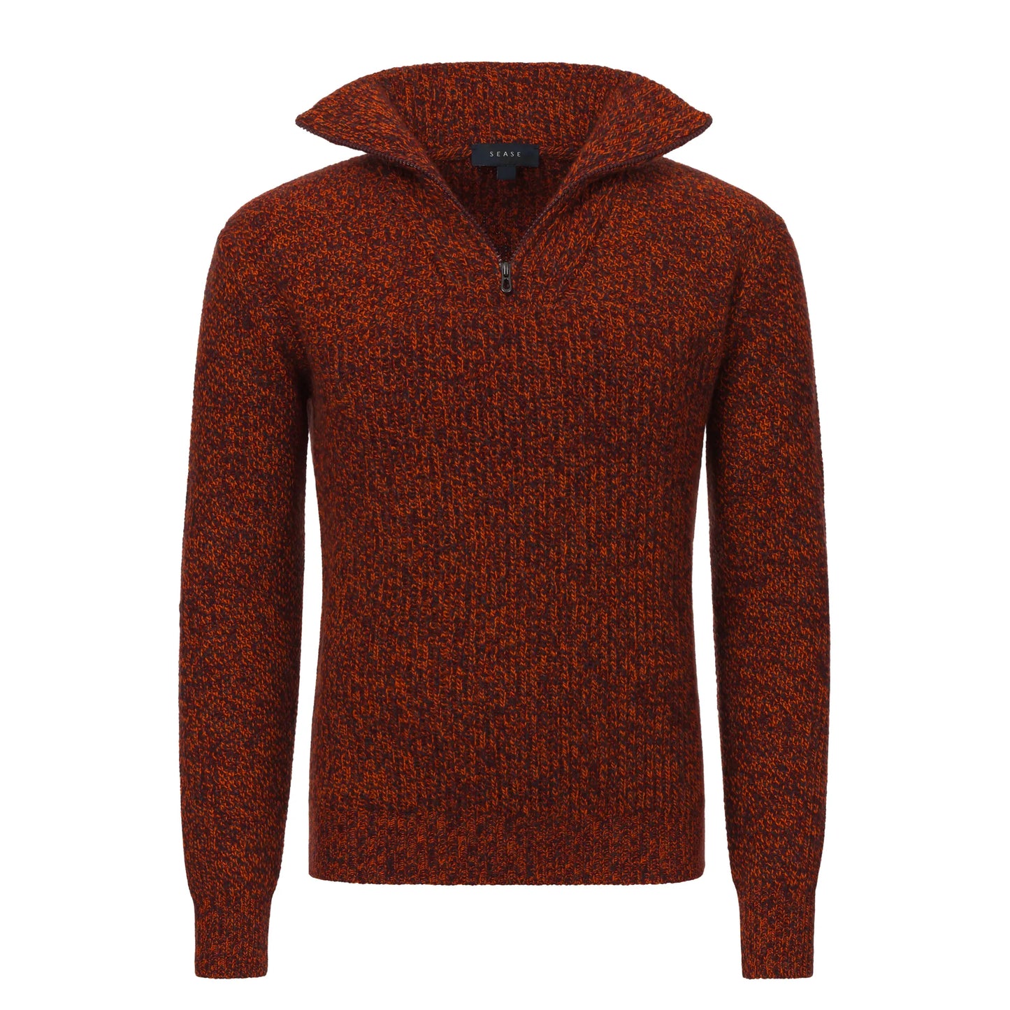 Schooner Corsehair Half Zip Rockmelon Sweater