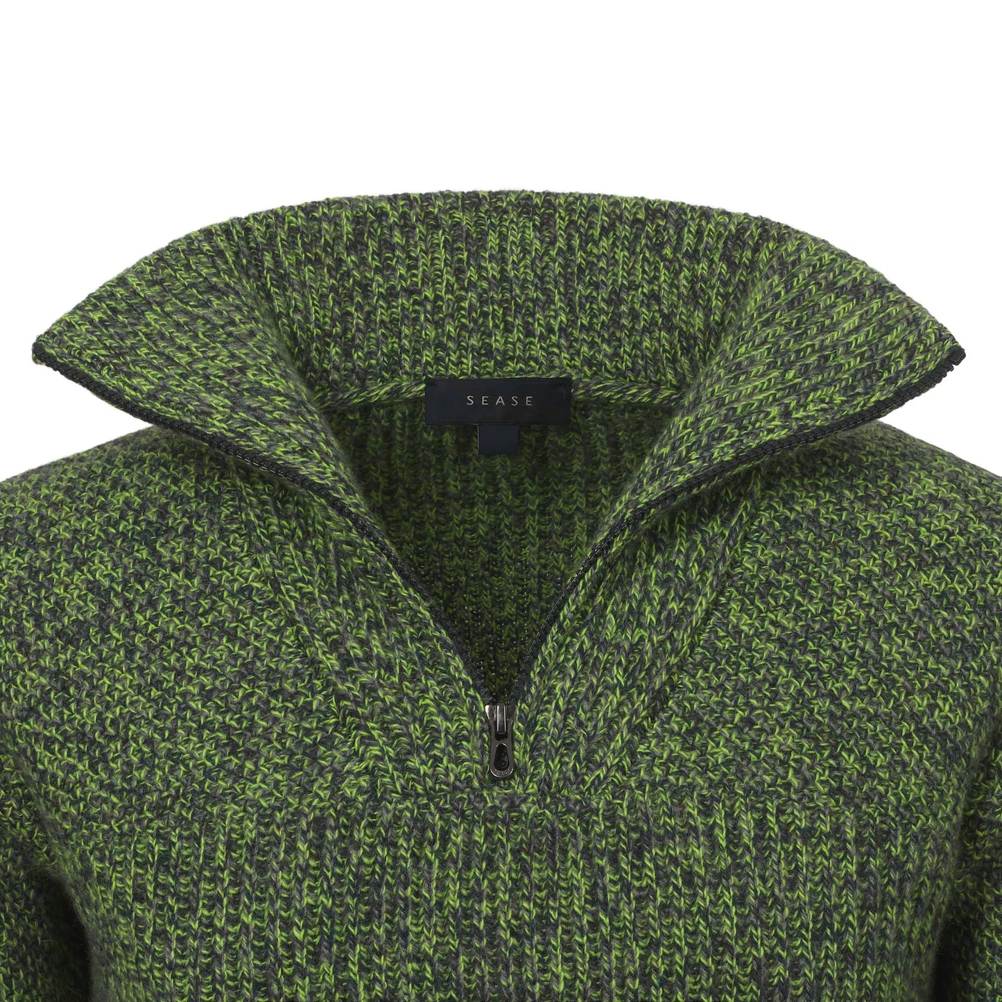 Schooner Corsehair Half Zip Wattle Sweater