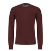 Wool and Silk-Blend Sweater in Wine Red