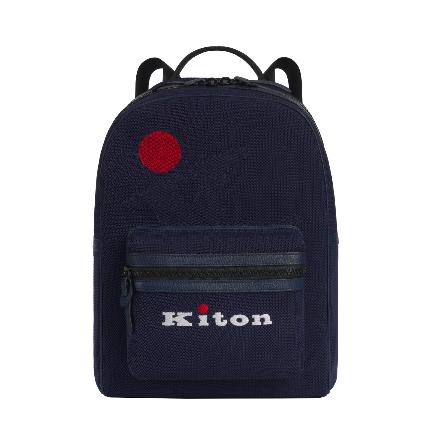Kiton Logo-Embroidered Backpack in Navy Blue - SARTALE