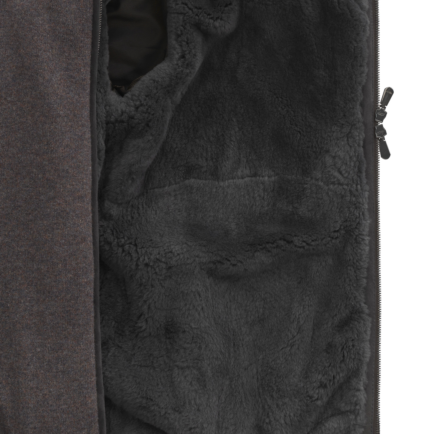 Cesare Attolini Cashmere Bomber Jacket with Fur Lining in Brown - SARTALE
