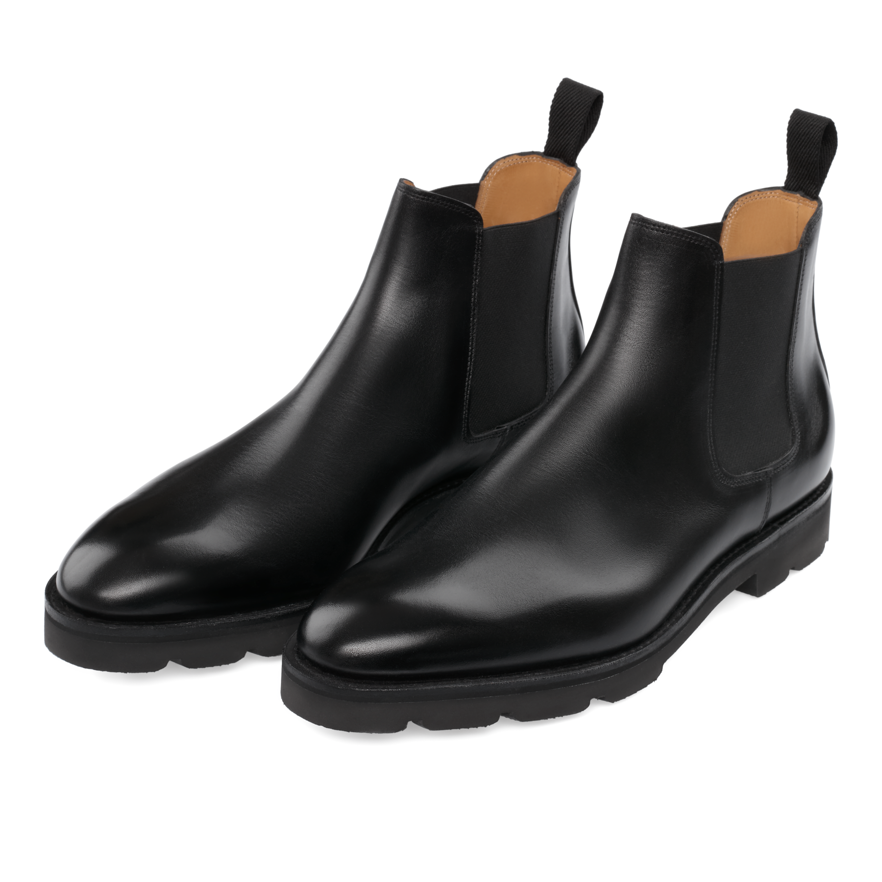 "Lawry" Chelsea Boots with Lightweight Walking Sole in Black