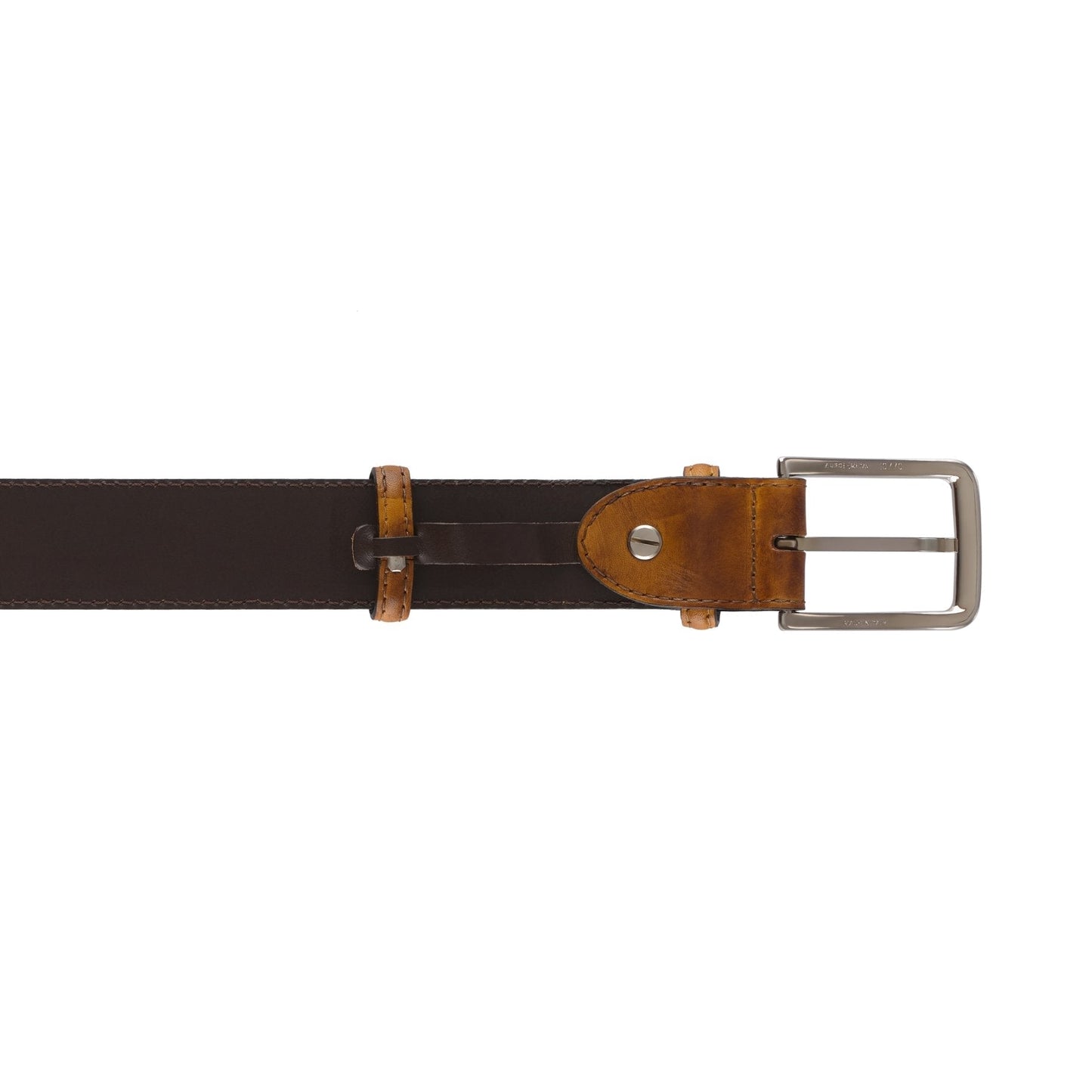 Bontoni Leather Belt in Brown - SARTALE