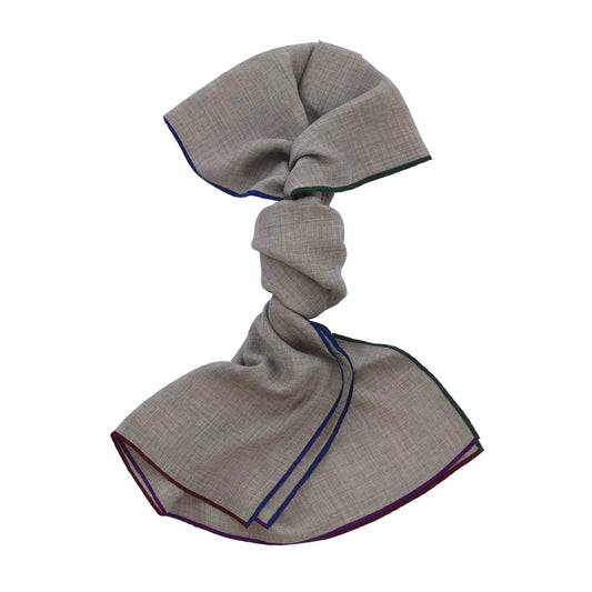 Cashmere and Silk-Blend Scarf in Grey