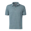 Fioroni Slim-Fit Linen-Blend Polo Shirt in Sea Blue - SARTALE