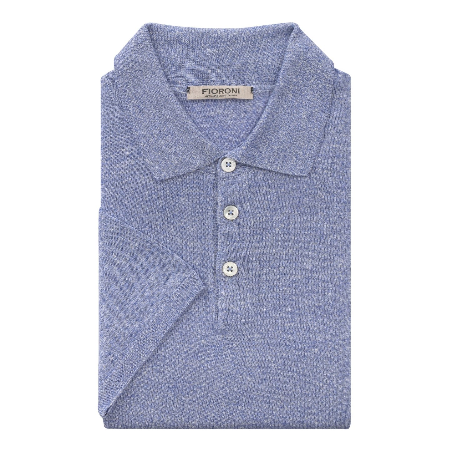 Fioroni Slim-Fit Linen-Blend Polo Shirt in Sky Blue - SARTALE
