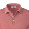 Cotton and Cashmere-Blend Pink Polo Shirt