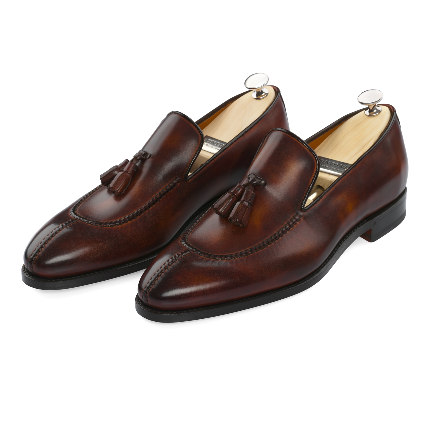 Bontoni "Magnifico" Split Toe Loafer with Hand-Stitched Details - SARTALE